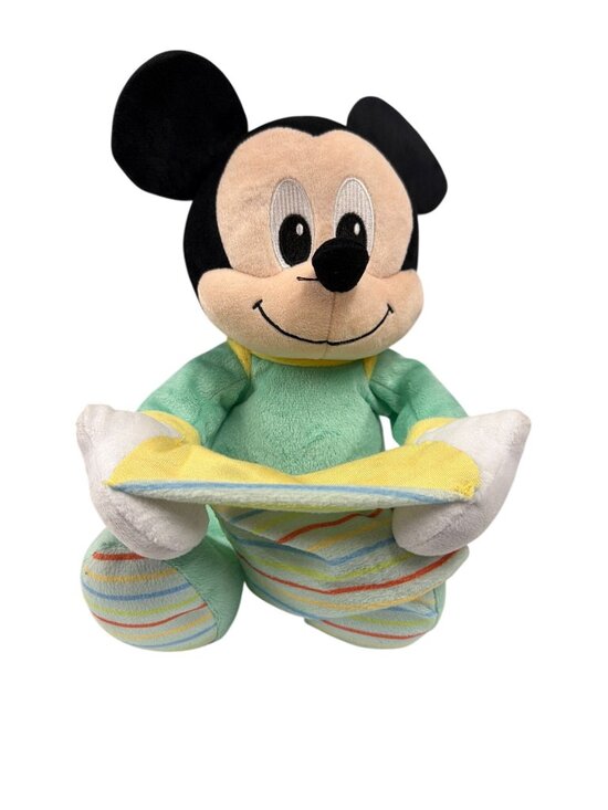 Disney Baby Other - Disney Baby Mickey Mouse Peek-A-Boo Interactive Plush With Striped Blanket